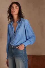 MALIA BLUE BLOUSE