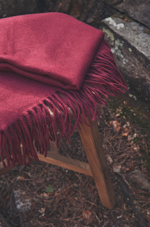 HUGO BURGUNDY SCARF