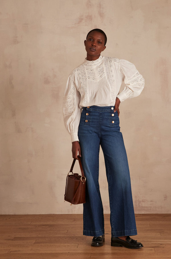 CALIXTE EMBROIDERED BLOUSE
