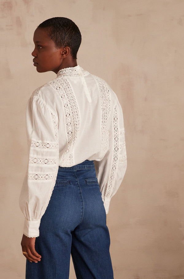 CALIXTE EMBROIDERED BLOUSE