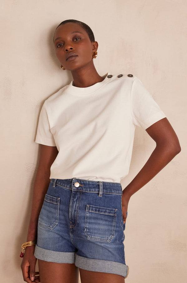 DAMIEN CREAM T-SHIRT