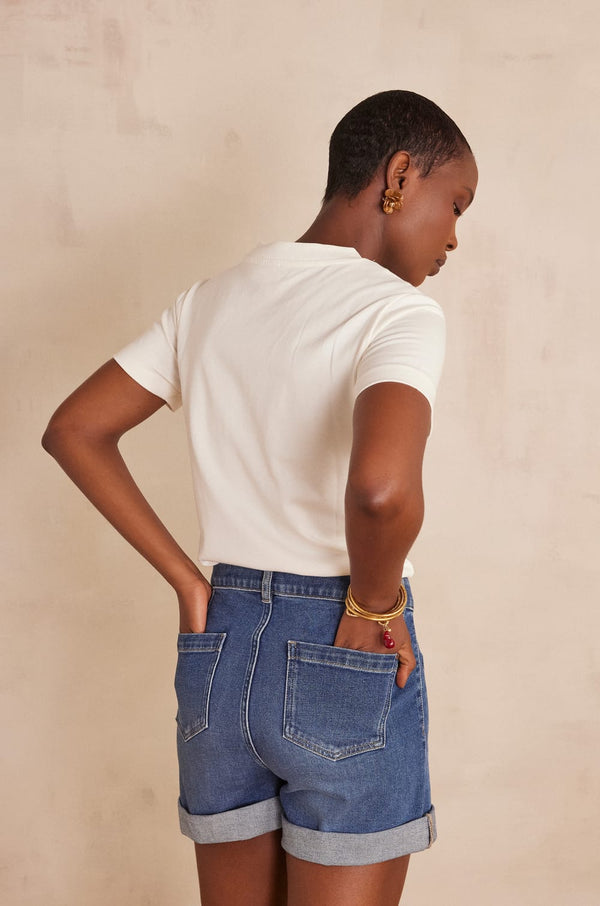 DAMIEN CREAM T-SHIRT