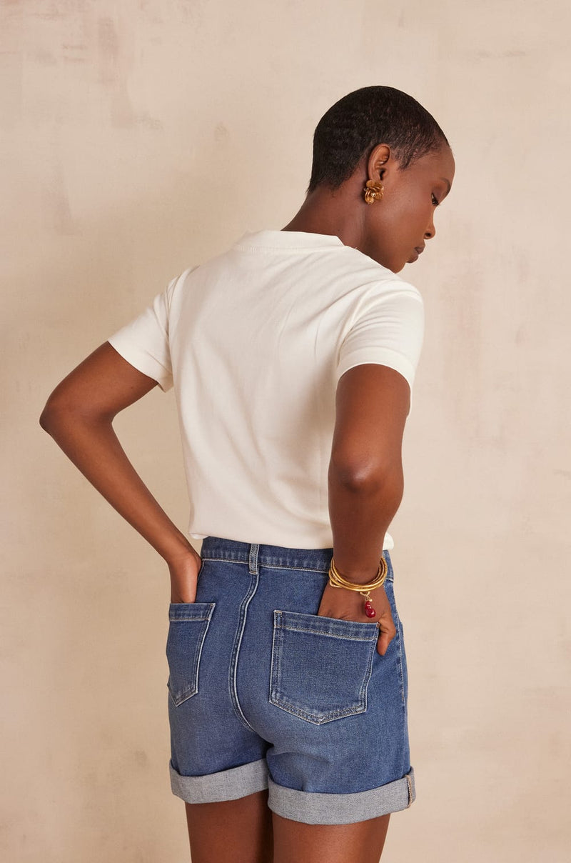 DAMIEN CREAM T-SHIRT