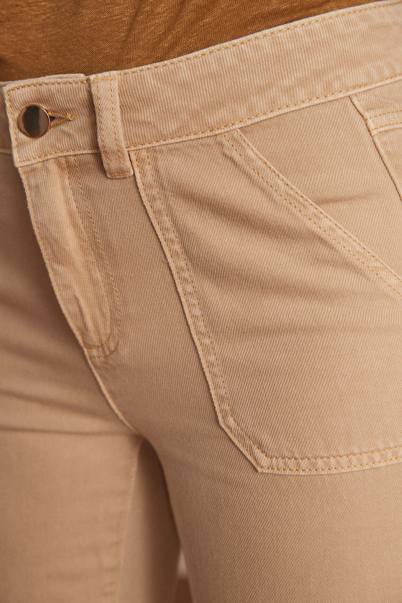 NALLA BEIGE CHINO TROUSERS