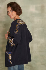 NOURIA EMBROIDERED KIMONO JACKET