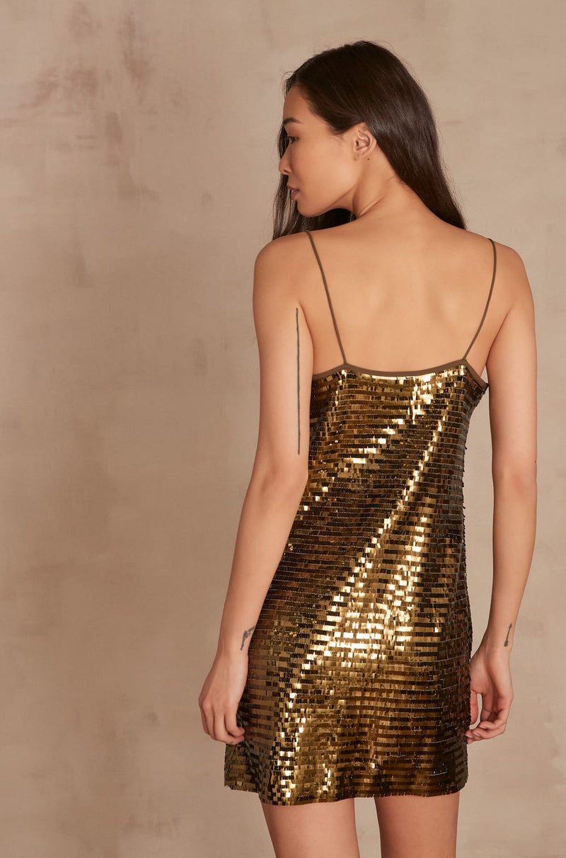 AGDA GOLD SEQUIN DRESS Maison 123 Lebanon AGDA GOLD SEQUIN DRESS Maison 123 Lebanon