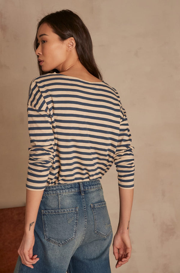 DAISY STRIPED T-SHIRT