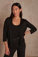 LILOU BLACK CARDIGAN