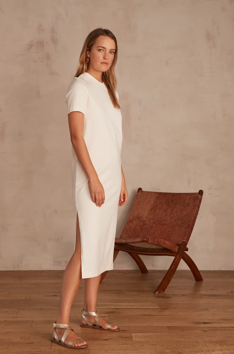 AXEL CREAM JERSEY T-SHIRT DRESS