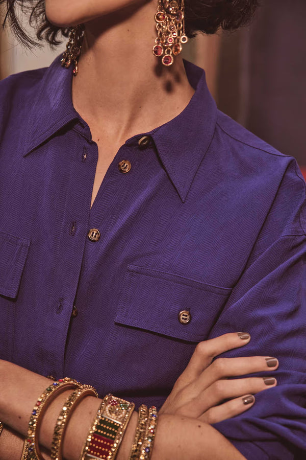 CARLA PURPLE SHIRT