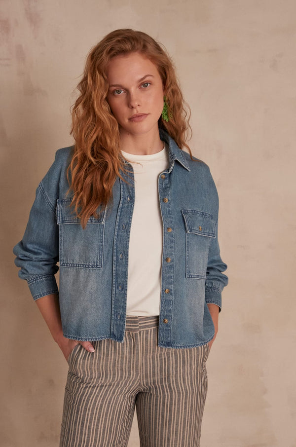 CARLA LIGHT DENIM SHIRT