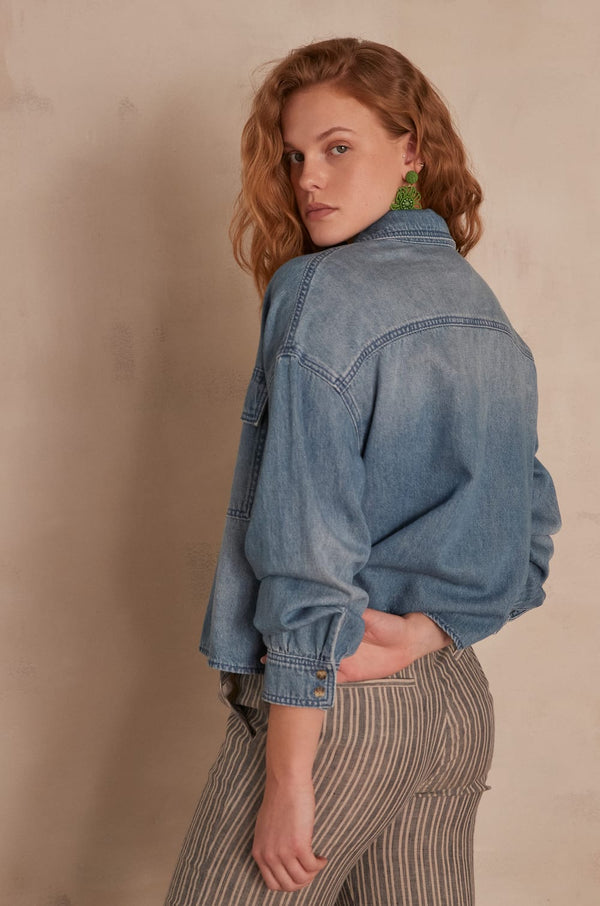 CARLA LIGHT DENIM SHIRT