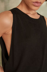 LOLA BLACK SLEEVELESS JUMPER