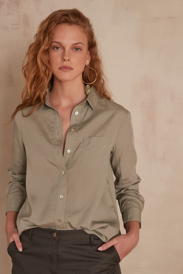 CALINE ALMOND GREEN SHIRT