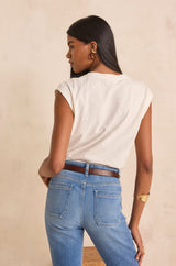 DELYA CREAM T-SHIRT