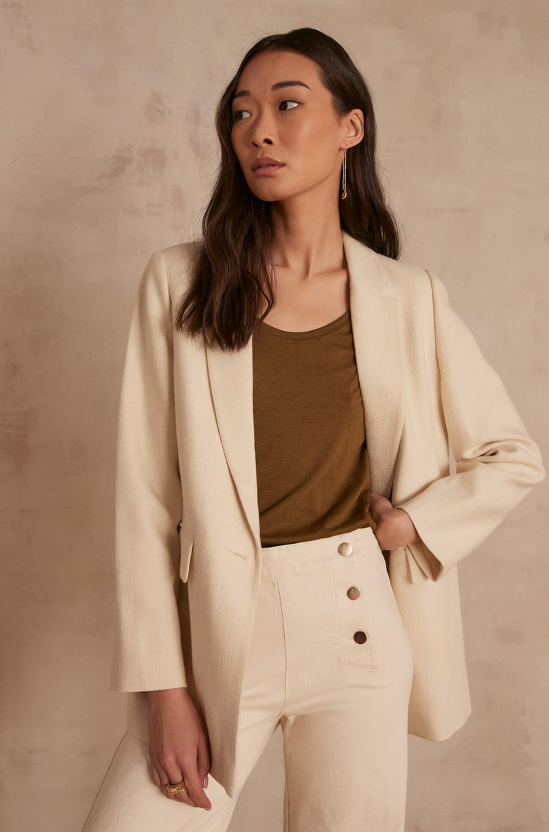 NELIA CREAM TAILORED JACKET