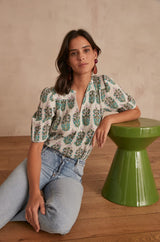 CASTILLE PRINTED BLOUSE