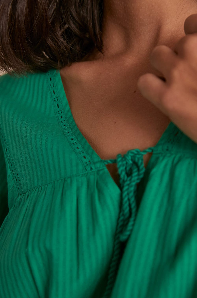 CLOTILDE GREEN BLOUSE