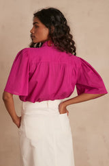 CHEMSY DARK FUCHSIA BLOUSE