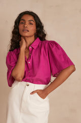 CHEMSY DARK FUCHSIA BLOUSE