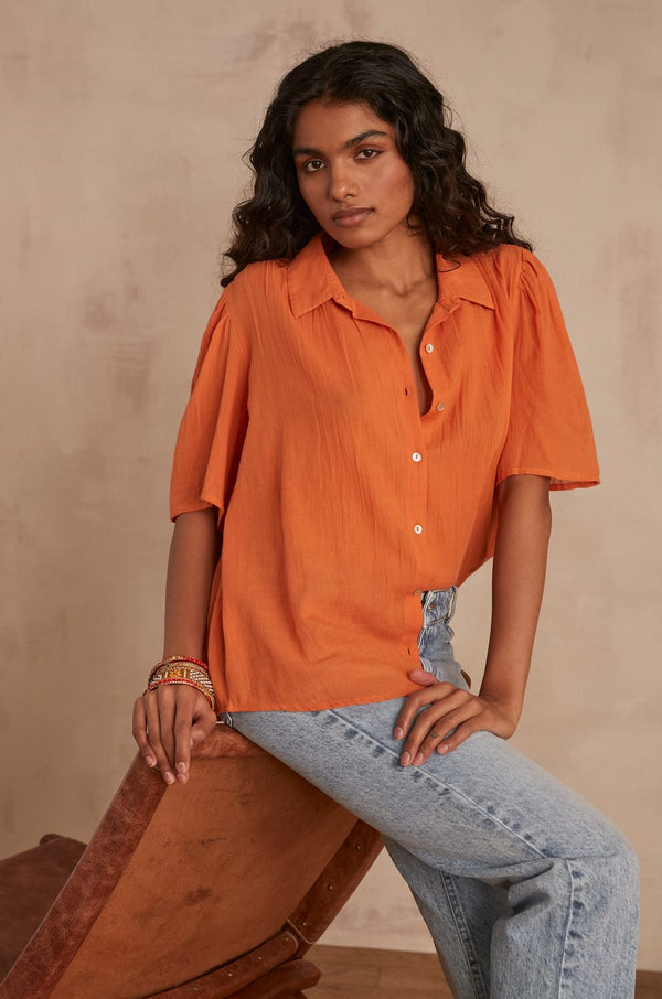 CHEMSY ORANGE BLOUSE