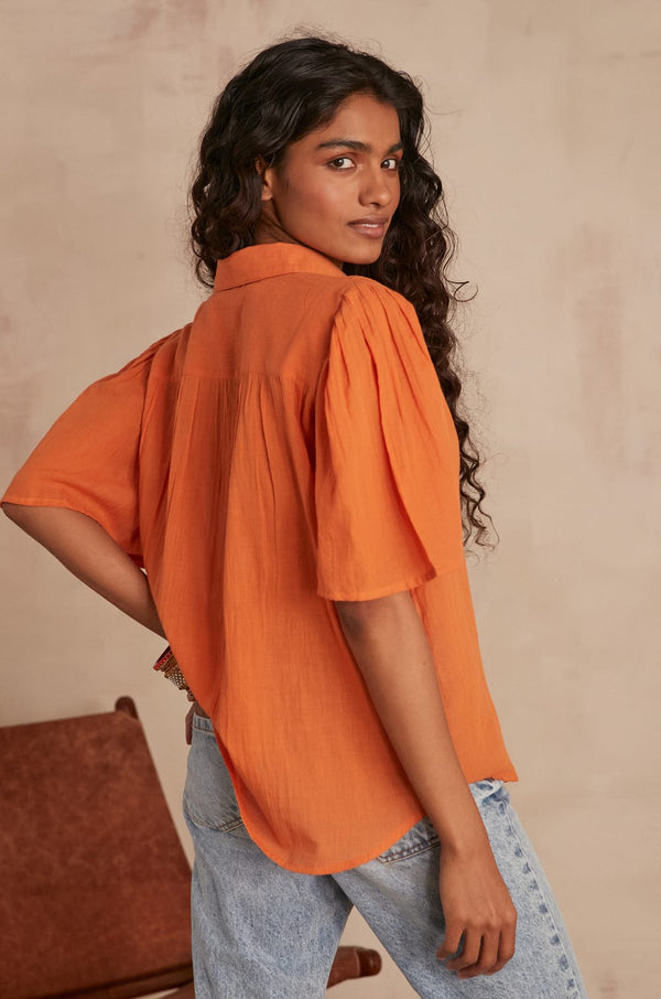 CHEMSY ORANGE BLOUSE