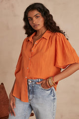 CHEMSY ORANGE BLOUSE