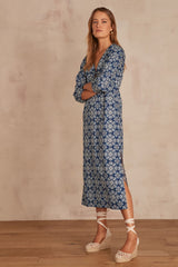 ANITA STONEWASH PRINTED MAXI DRESS