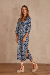 ANITA STONEWASH PRINTED MAXI DRESS