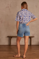MICKY STONEWASH DENIM DECK SHORTS