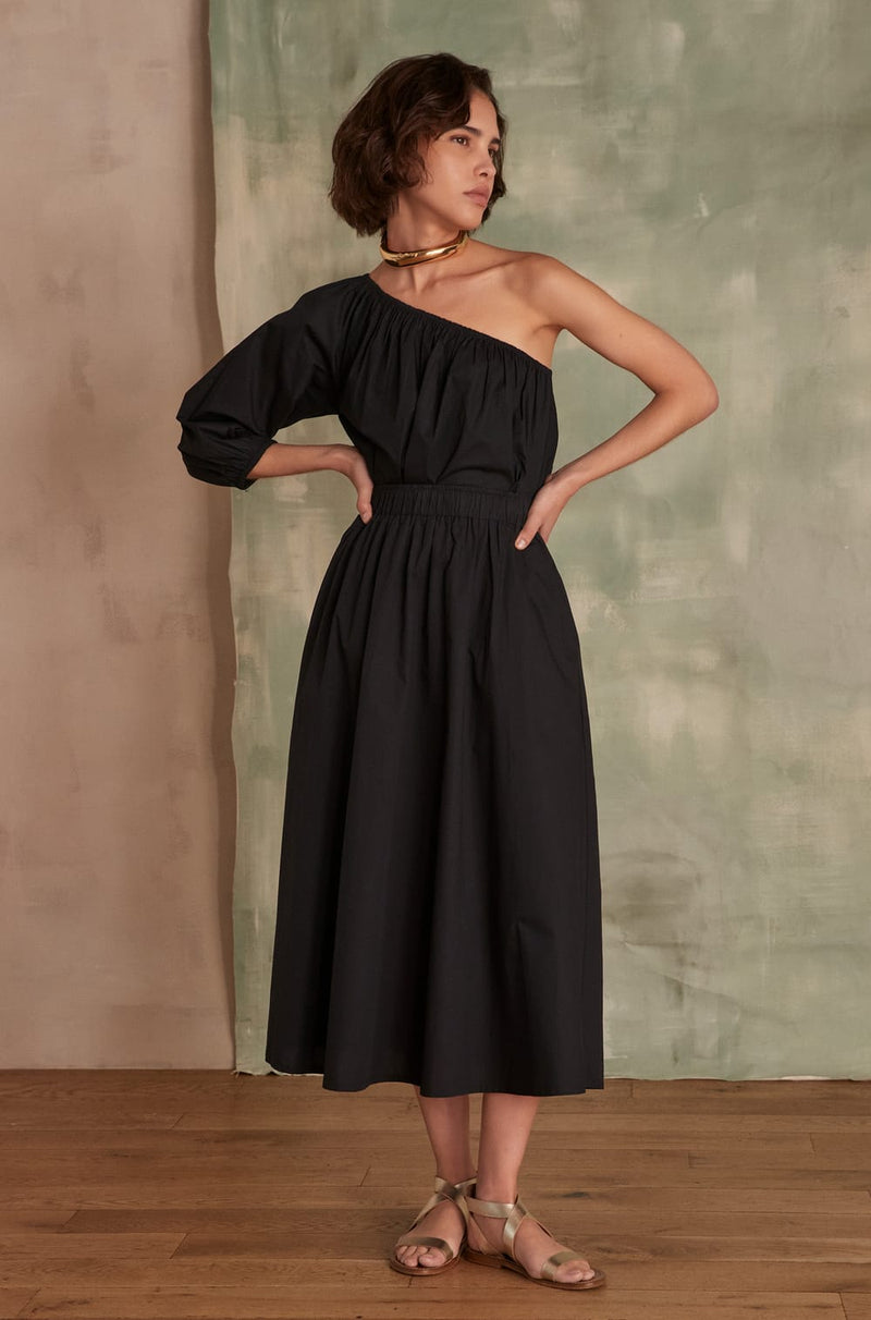 BRUNE BLACK MAXI SKIRT