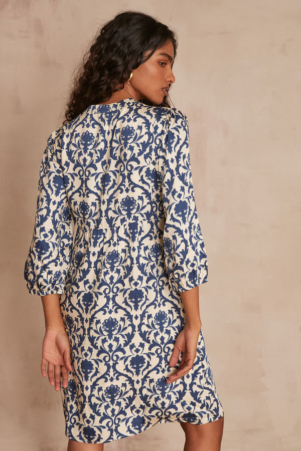 AUDE PETROLE PRINTED DRESS