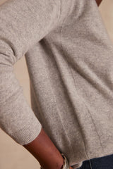 ADELIE BIS GREY SPARKLING CASHMERE JUMPER