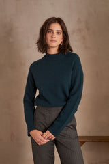 CHARLES DARK TEAL CASHMERE JUMPER