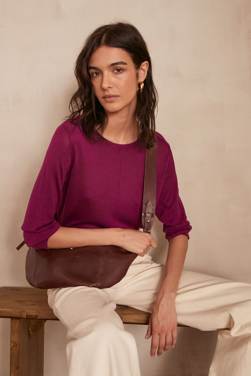 CARLY FUSCHIA LIGHTWEIGHT JUMPER