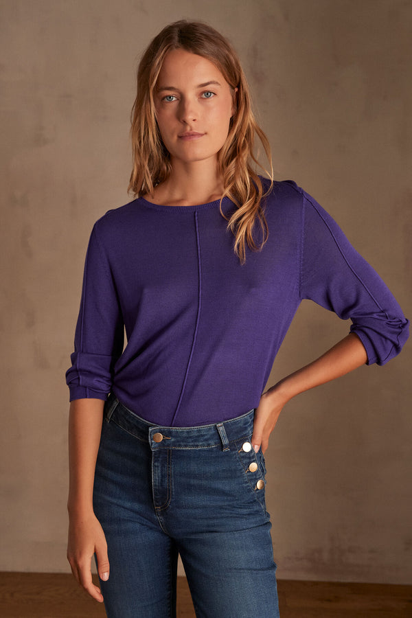 CARLY PURPLE LIGHTWEIGHT JUMPER