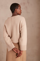 CORLEY NATURAL WOOL JUMPER