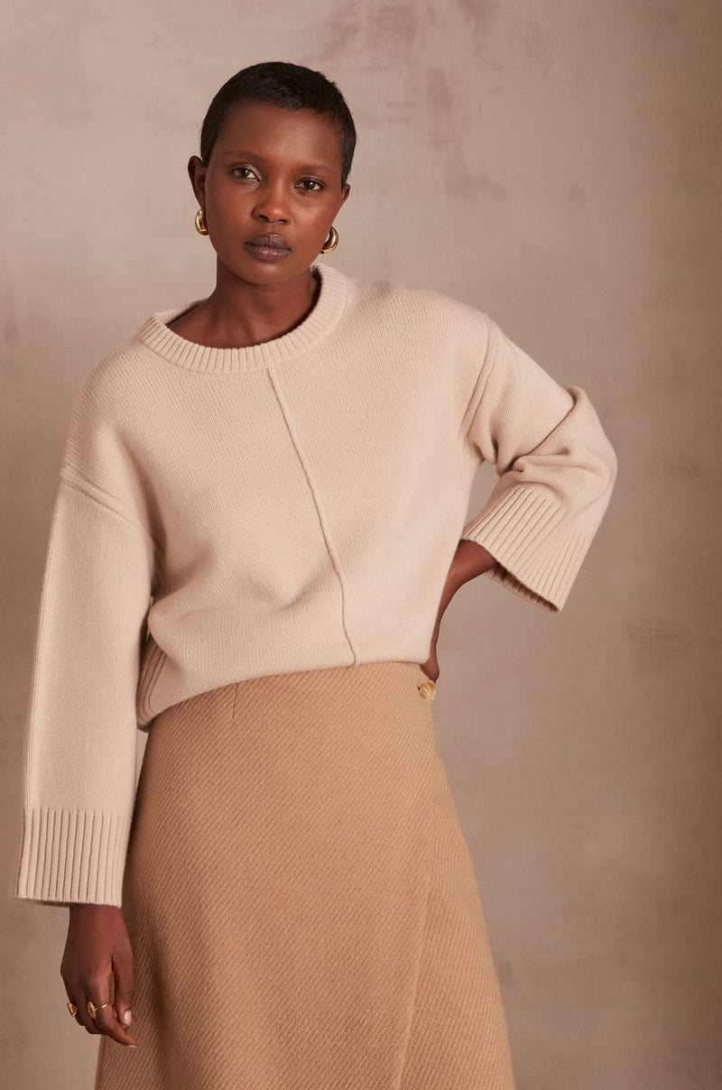 CORLEY NATURAL WOOL JUMPER