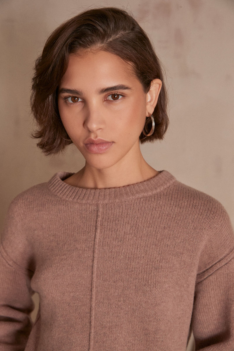 CORLEY ROSEWOOD WOOL JUMPER