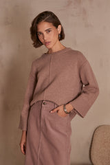 CORLEY ROSEWOOD WOOL JUMPER