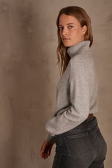 CELESTIN GREY WOOL TURTLENECK