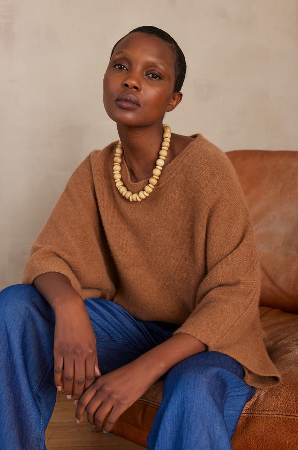 CODY CINNAMON CASHMERE SWEATER