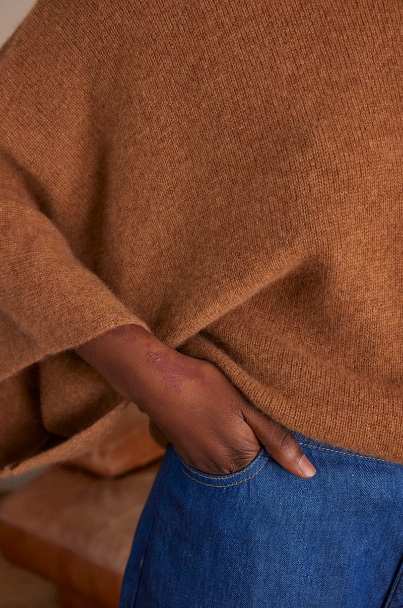 CODY CINNAMON CASHMERE SWEATER