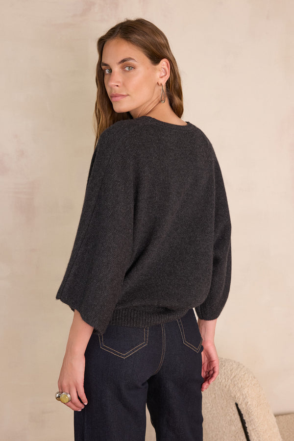 CODY ANTHRACITE CASHMERE SWEATER