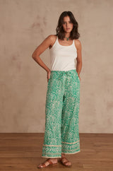 PRINCE GREEN PRINTED TROUSERS