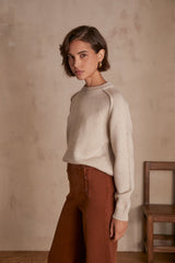 CEANE NATURAL WOOL JUMPER