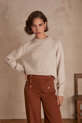 CEANE NATURAL WOOL JUMPER