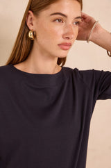 TANGUY NAVY BOATNECK T-SHIRT
