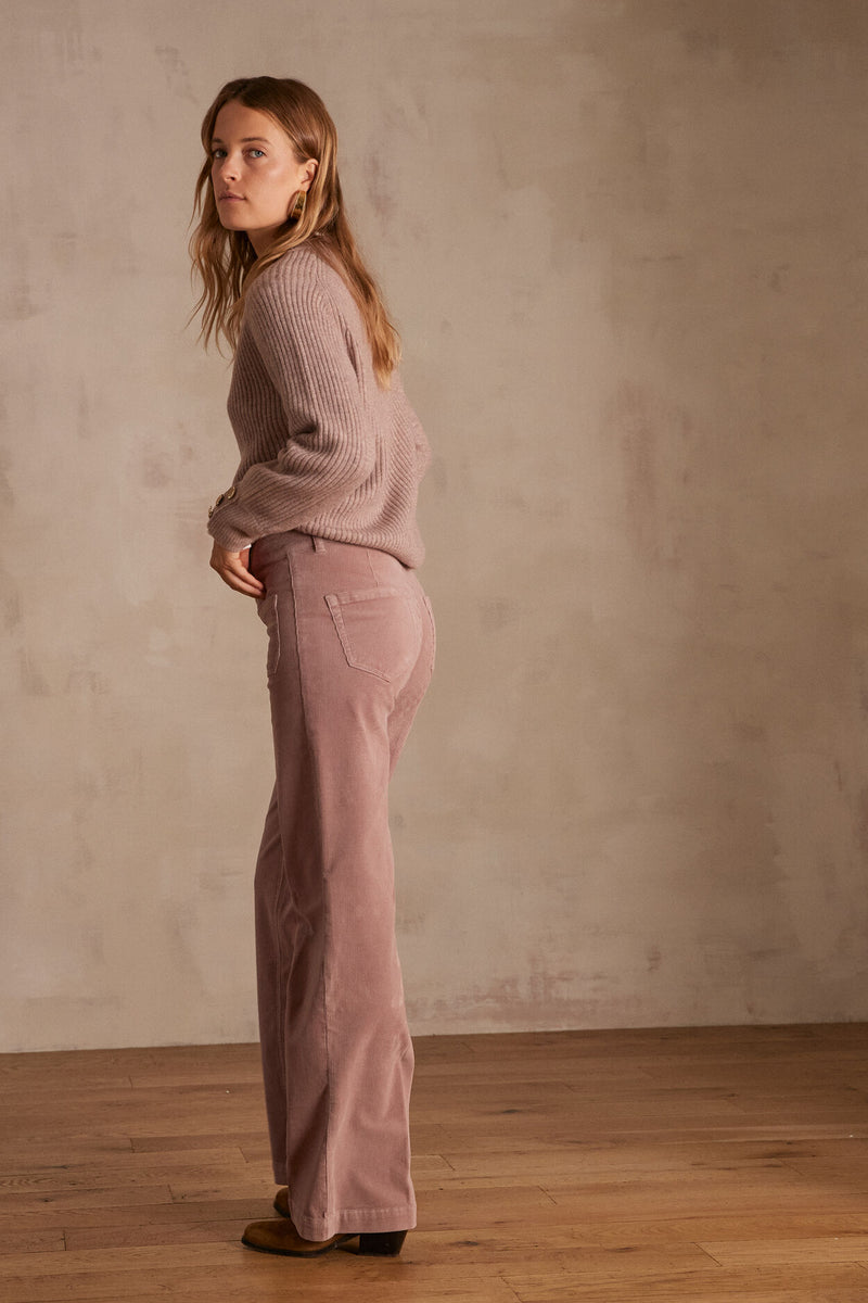 LUNA ROSEWOOD CORDUROY TROUSERS