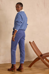SABIL BLUE CORDUROY TROUSERS